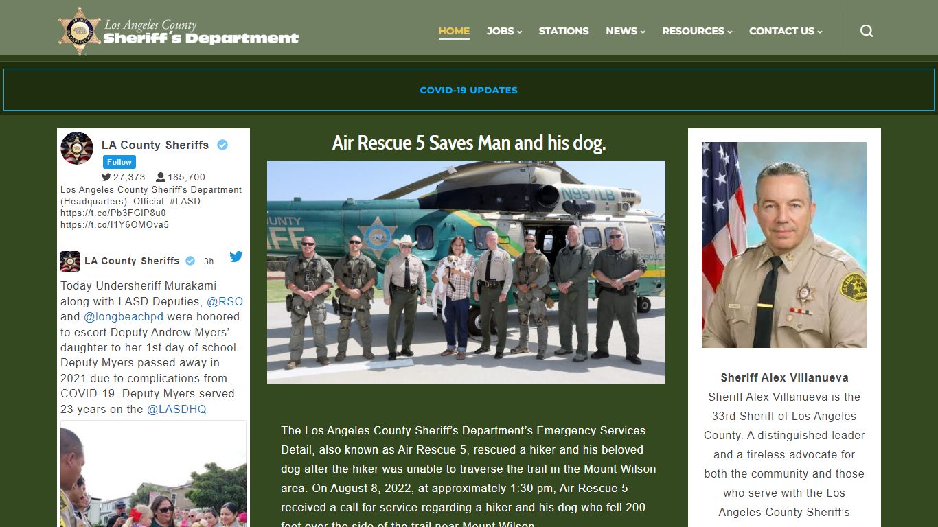 Los Angeles County Sheriff's Department | A Tradition of Service